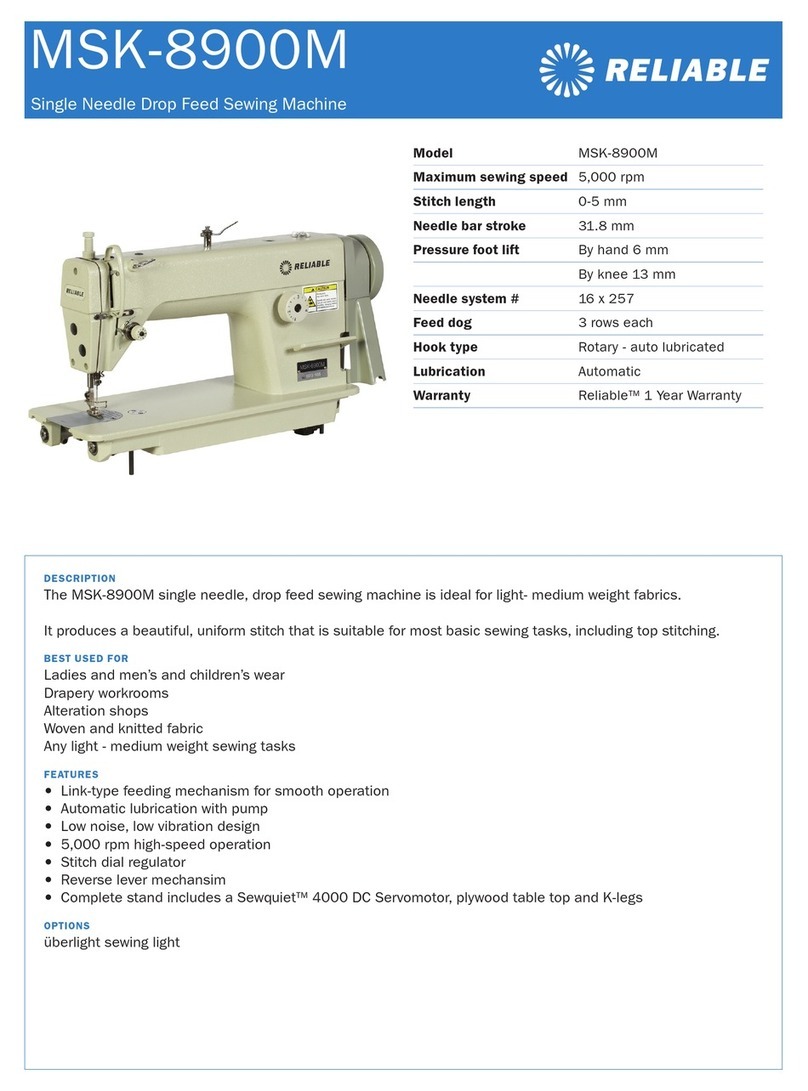 Reliable MSK-8900M User manual