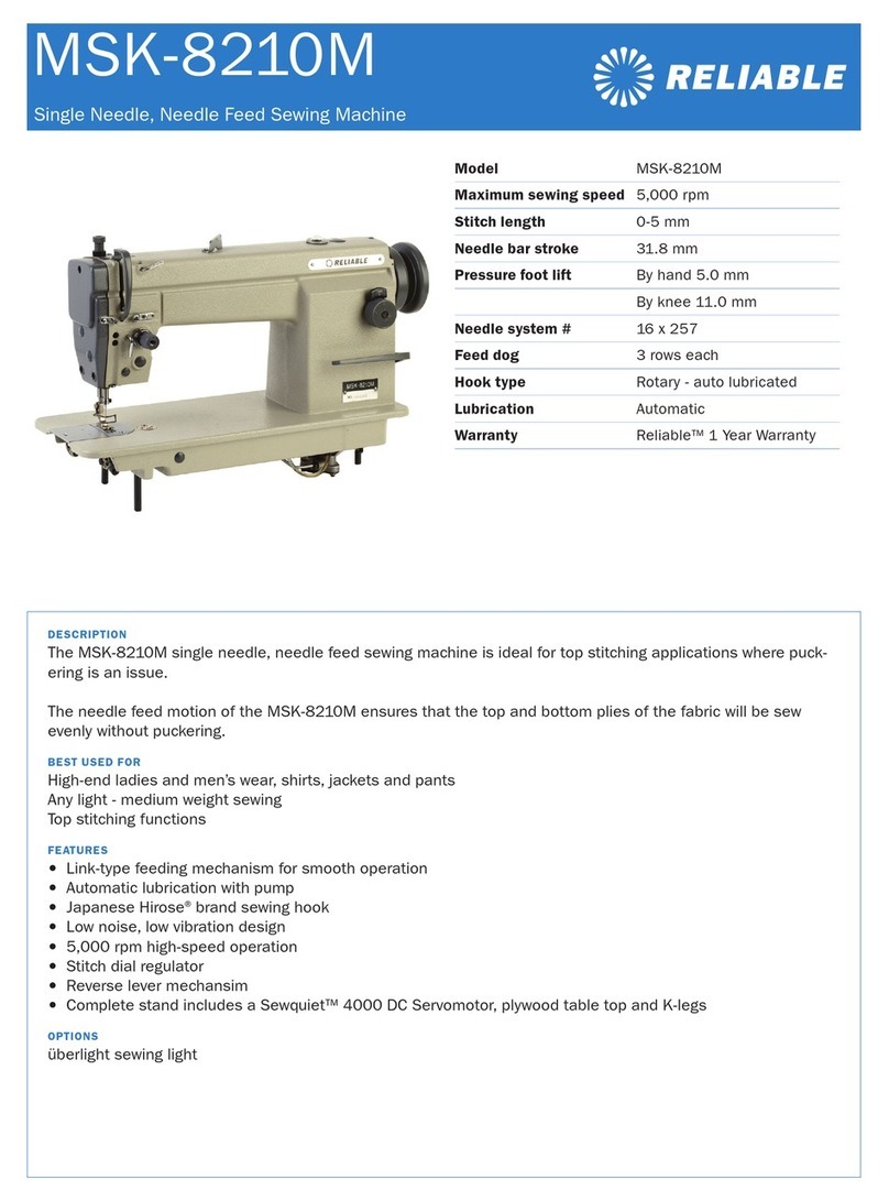 Reliable MSK-8210M User manual Reliable MSK-8210M User manual