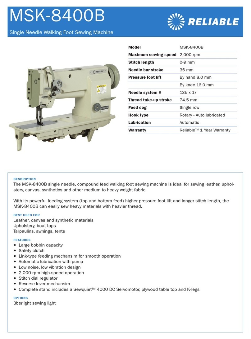 Reliable MSK-8400B User manual