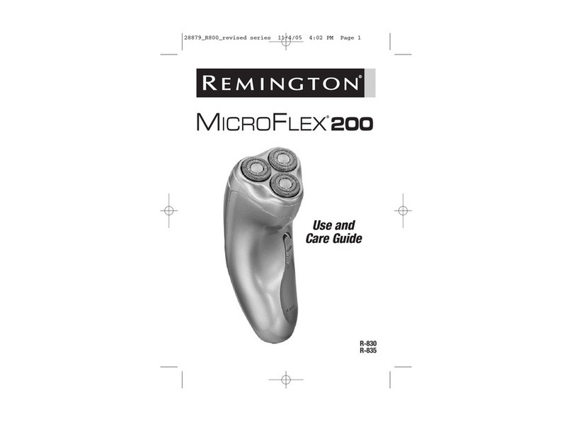 Remington Microflex Extra R-830 User manual