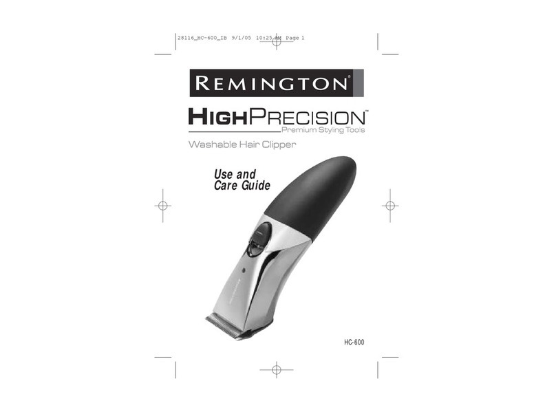 Remington HighPrecision HC-600 User manual