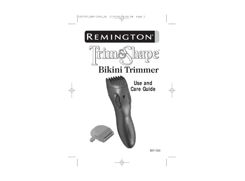 Remington Trim & Shape BKT-1500 User manual