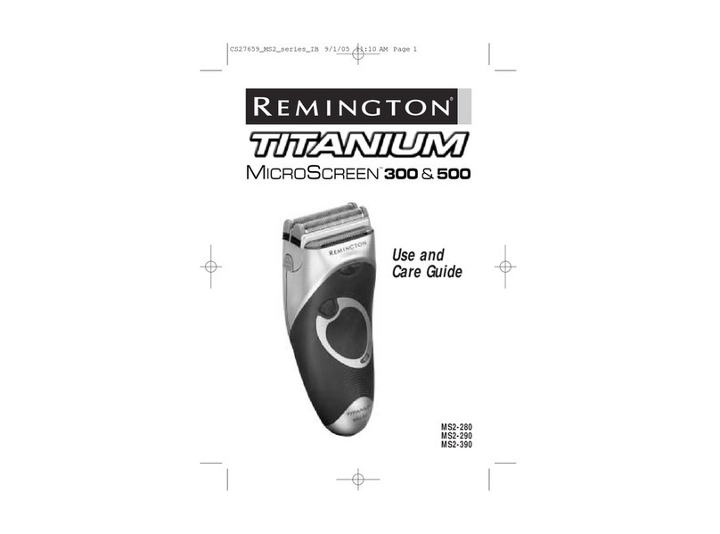 Remington Titanium MicroScreen 300 User manual