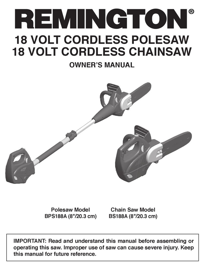 Remington BPS188A User manual