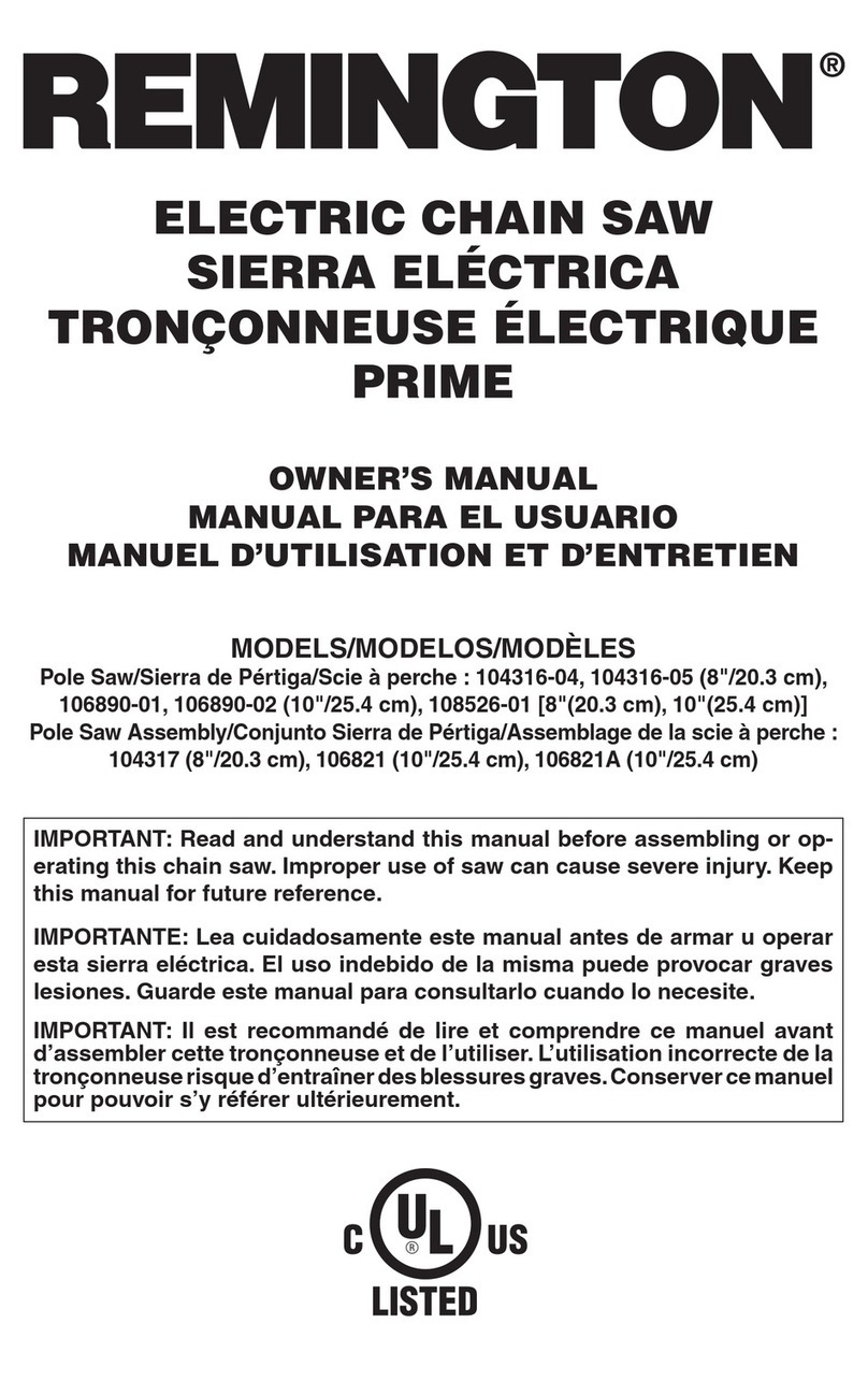 Remington 104316-04 User manual