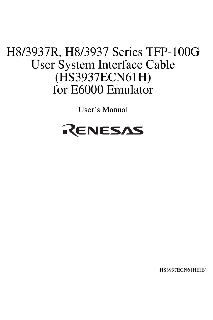 Renesas H8/3937 Series user manual