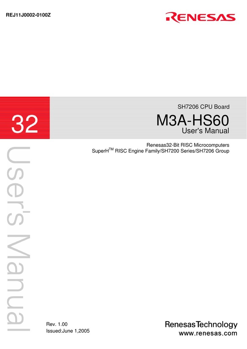 Renesas M3A-HS60 User manual