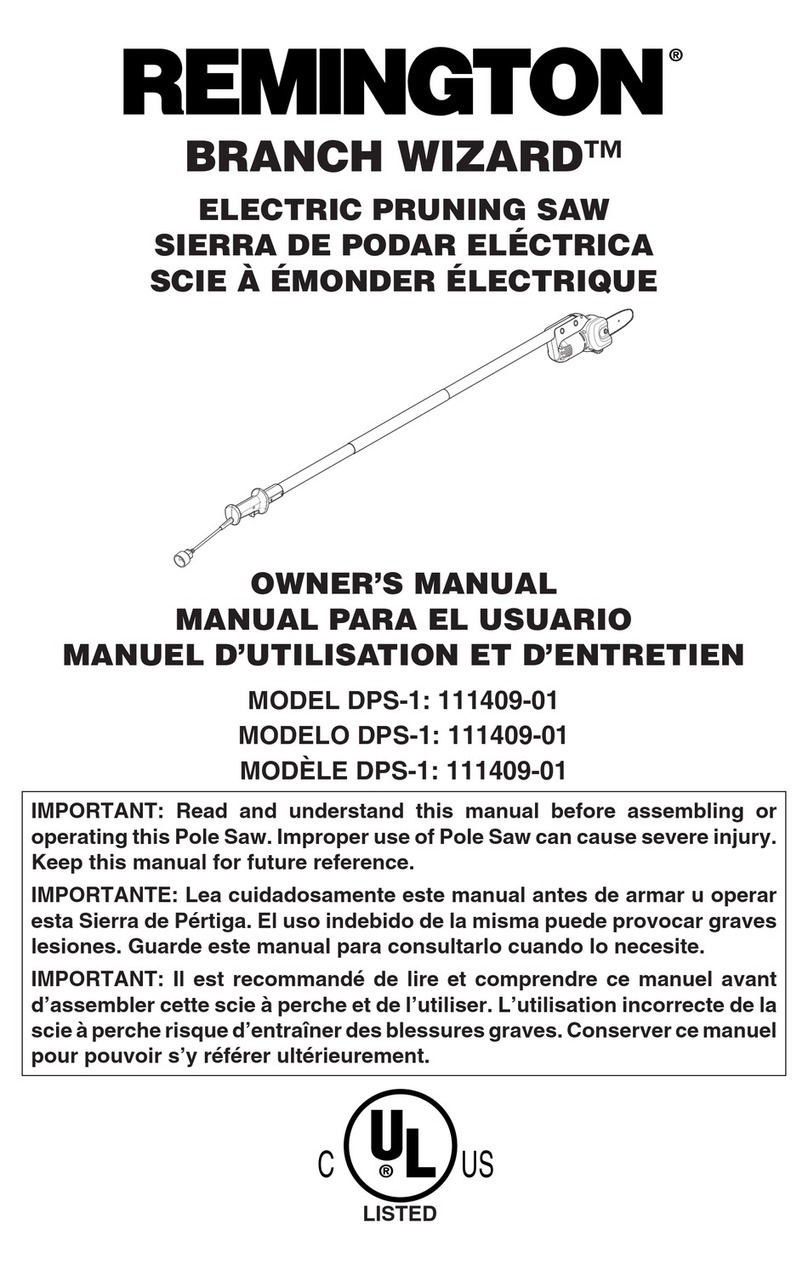 Remington BRANCH WIZARD 111409-01 User manual
