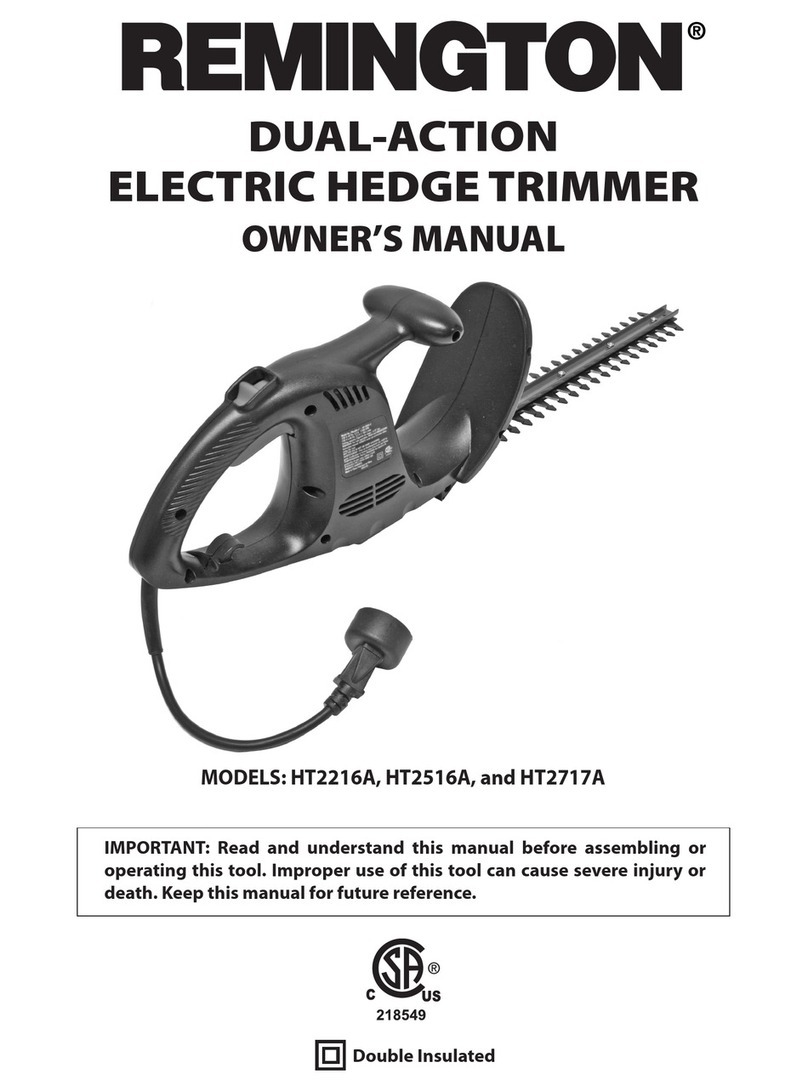 Remington HT2216A, HT2516A, HT2717A User manual