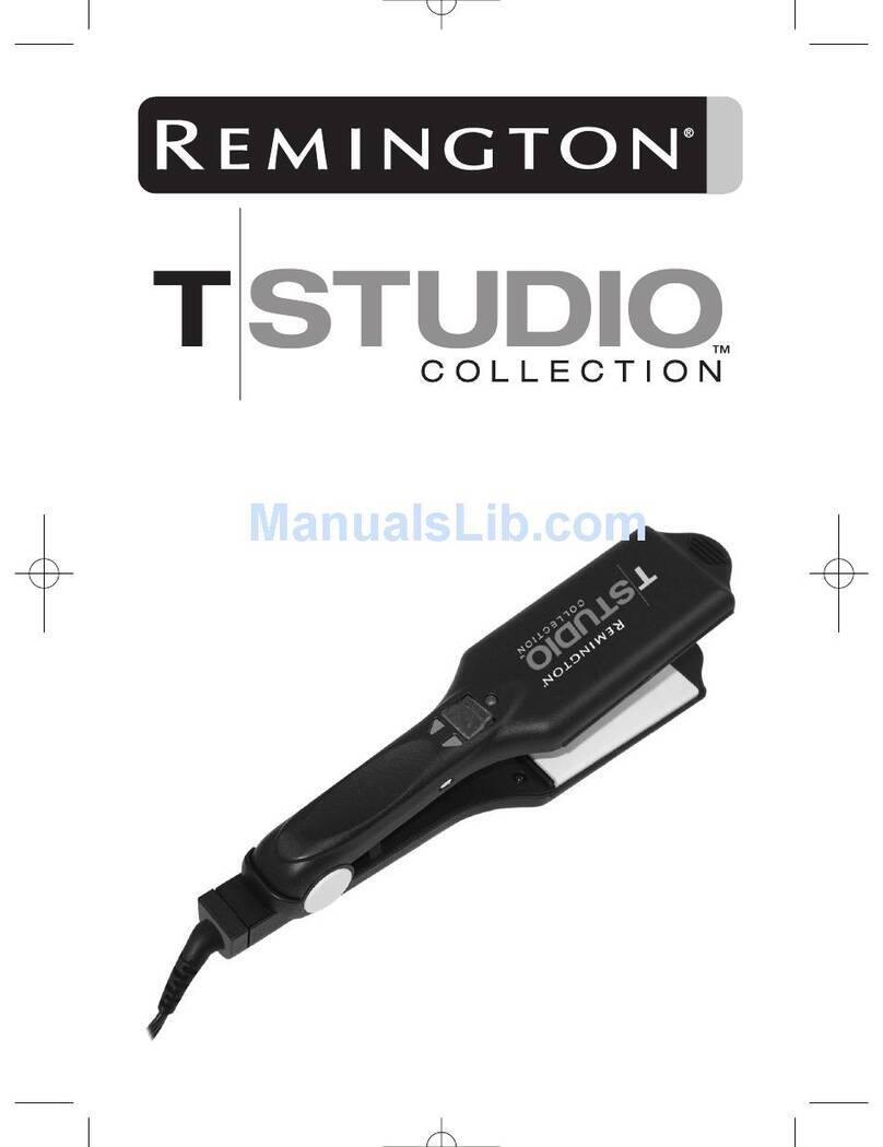 Remington TStudio Collection S-8400 Use and care guide