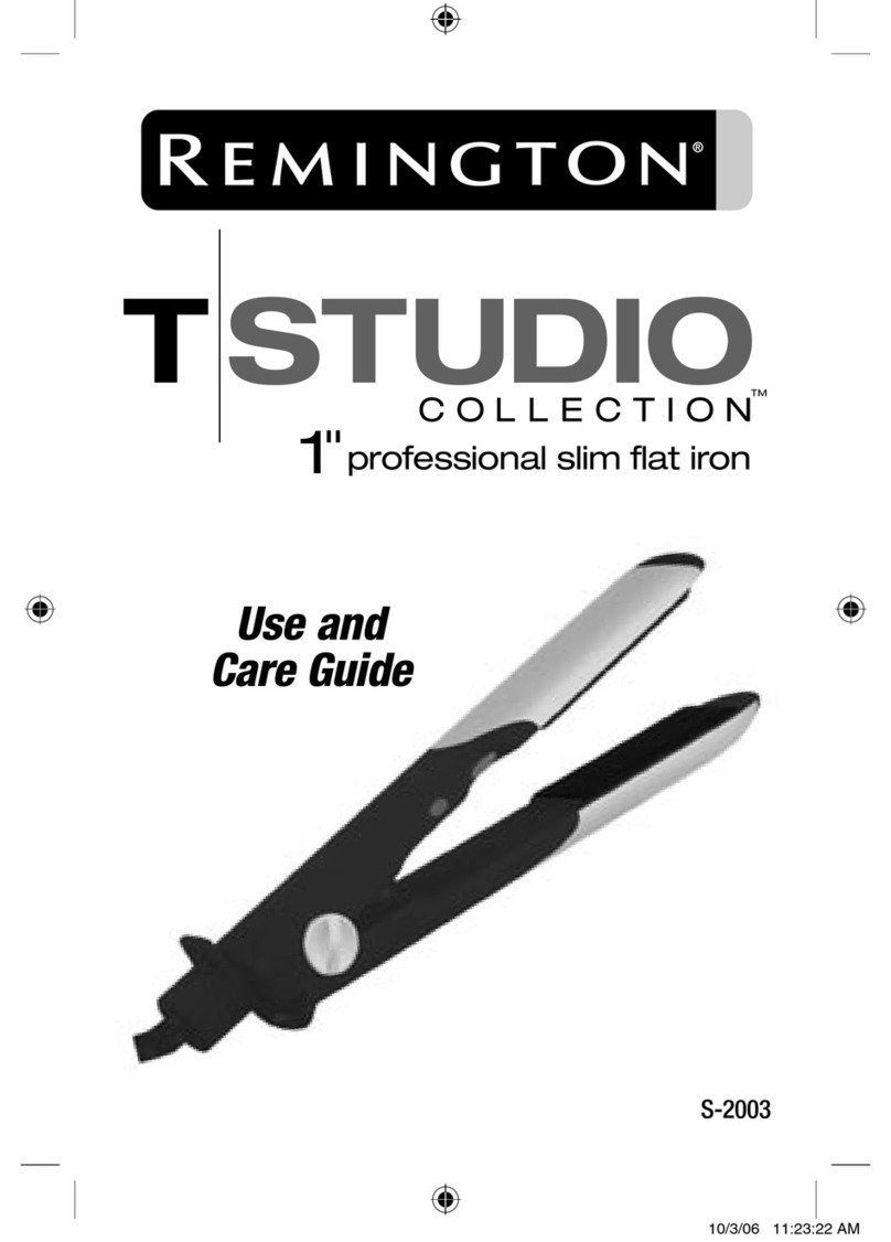 Remington TStudio Collection S-2003 User manual Remington TStudio Collection S-2003 User manual