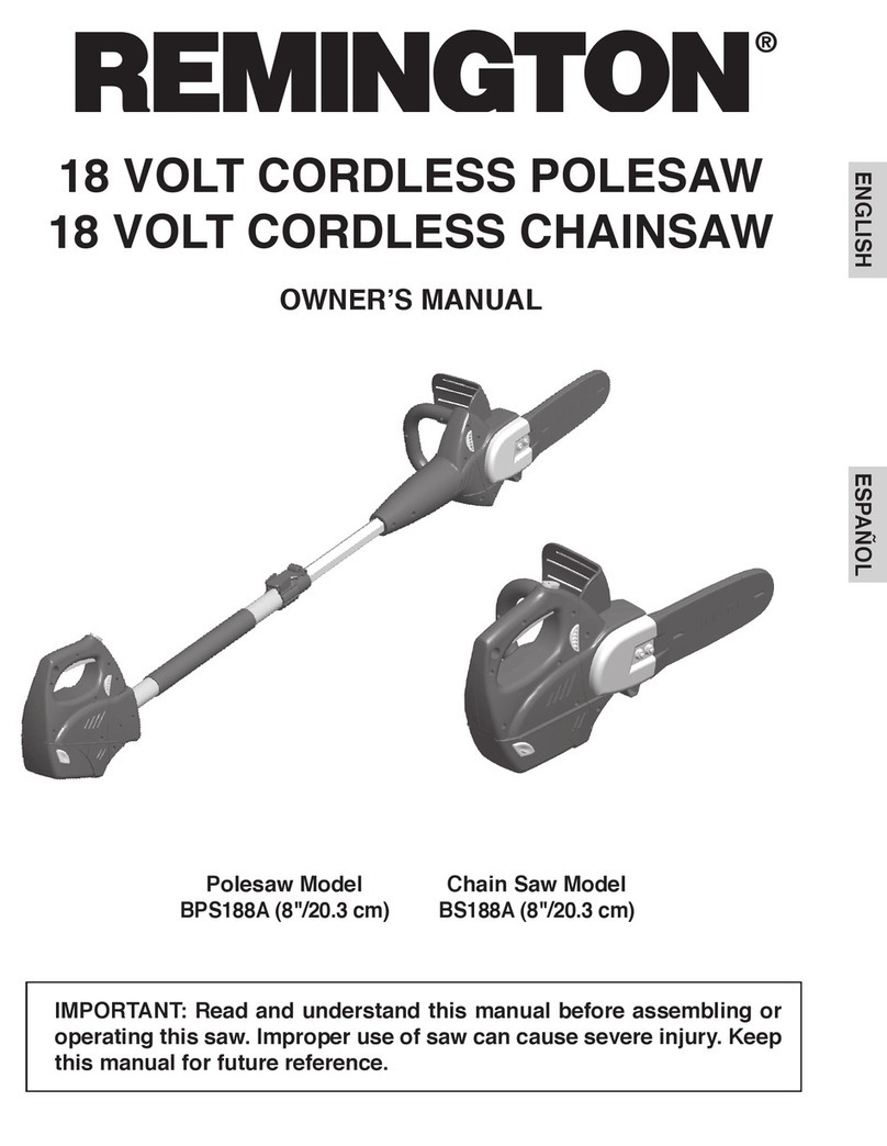 Remington 18 Volt Cordless BS188A owner's manual