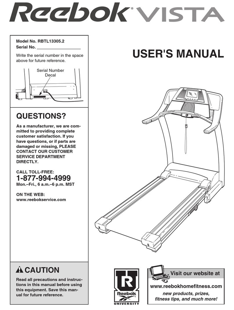 Reebok VISTA RBTL13305.2 user manual