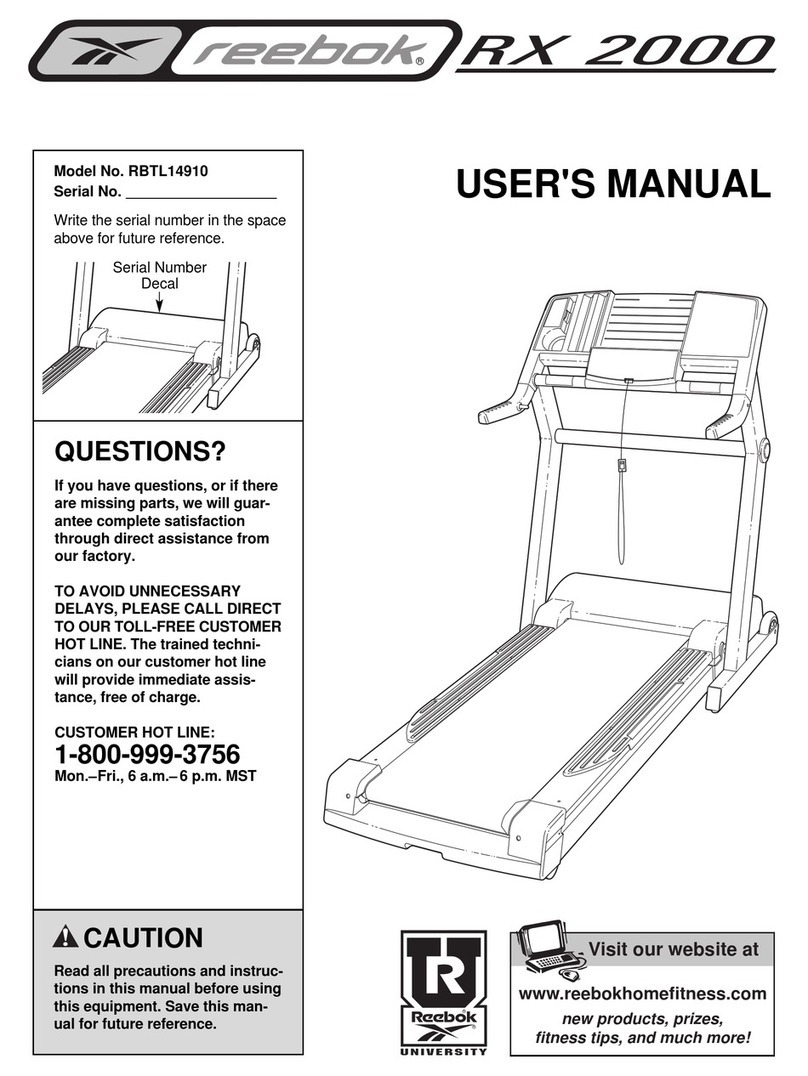Reebok RX 2000 RBTL14910 User manual