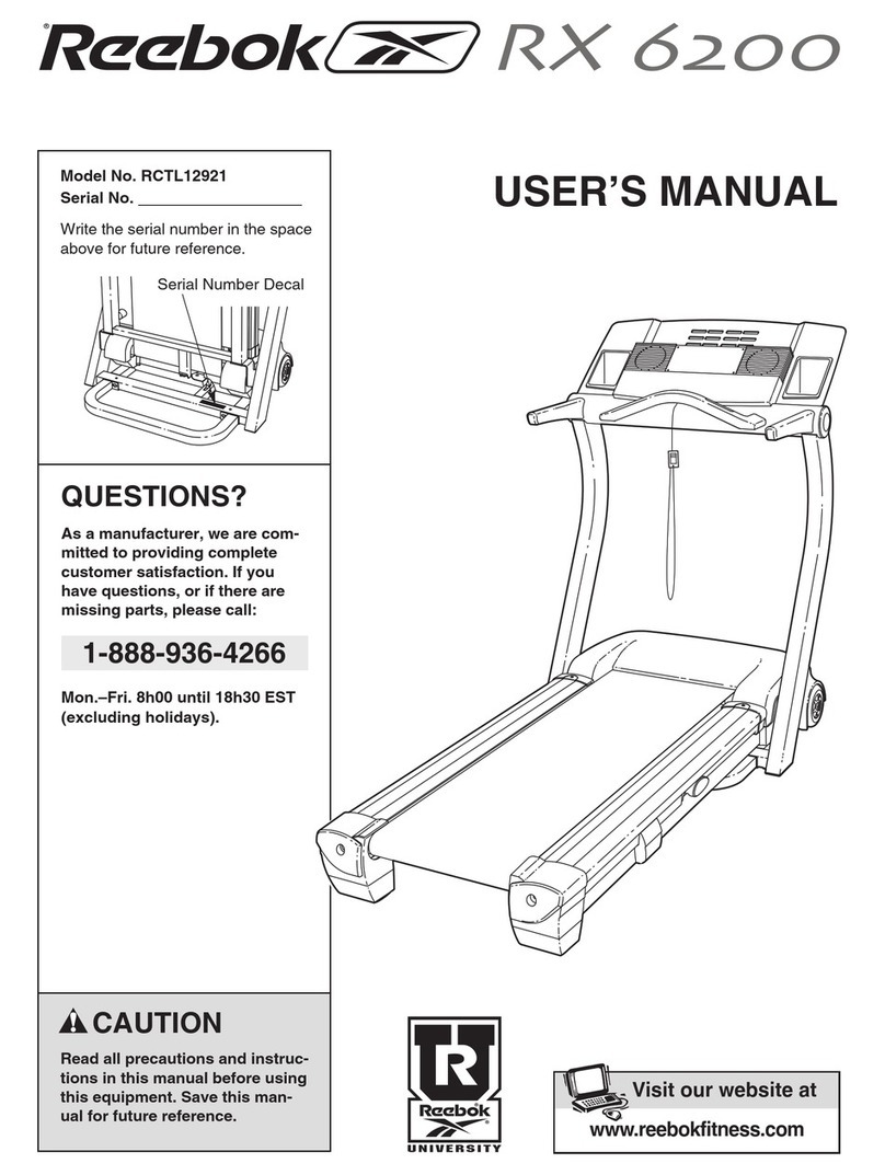 Reebok RCTL12921 User manual