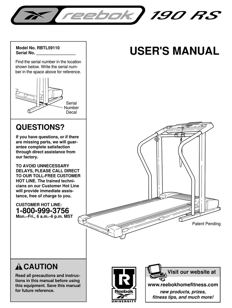 Reebok RBTL59110 User manual