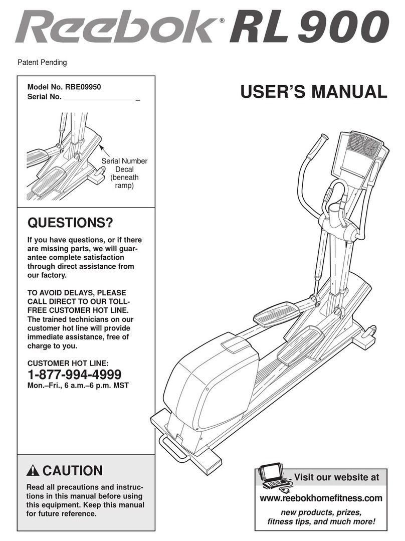 Reebok RL 900 RBE09950 User manual