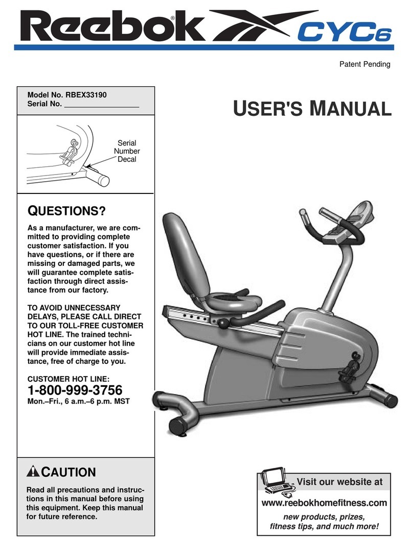 Reebok RBEX33190 User manual