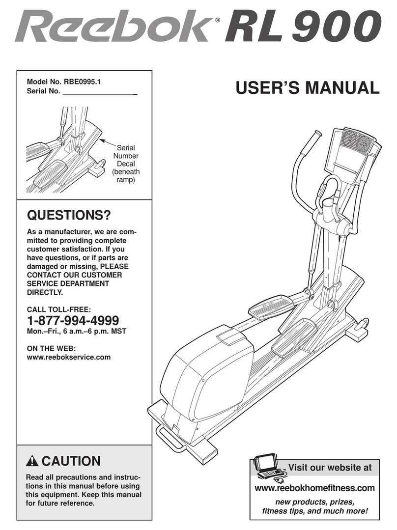 Reebok RBE0995.1 User manual