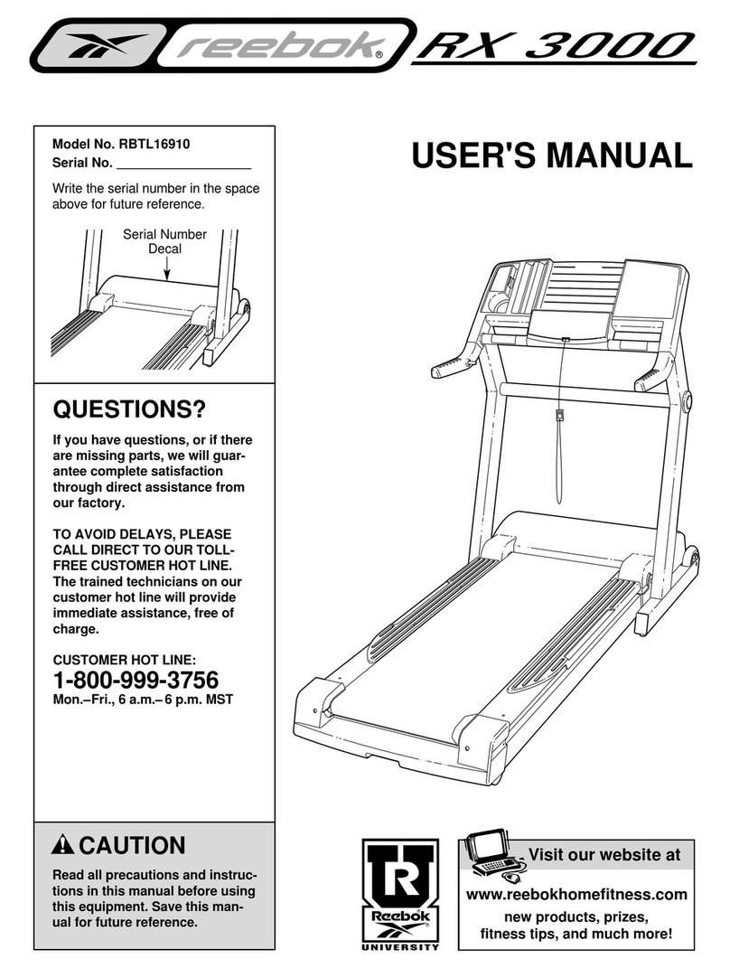 Reebok RBTL16910 User manual