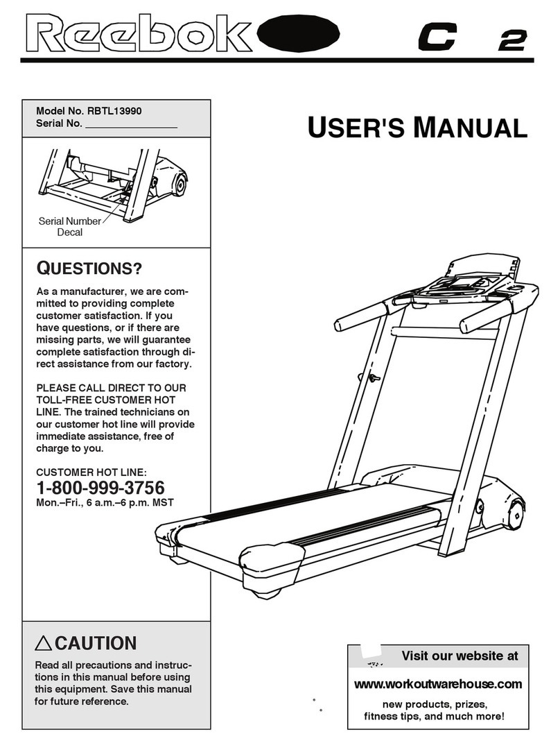 Reebok RBTL13990 User manual