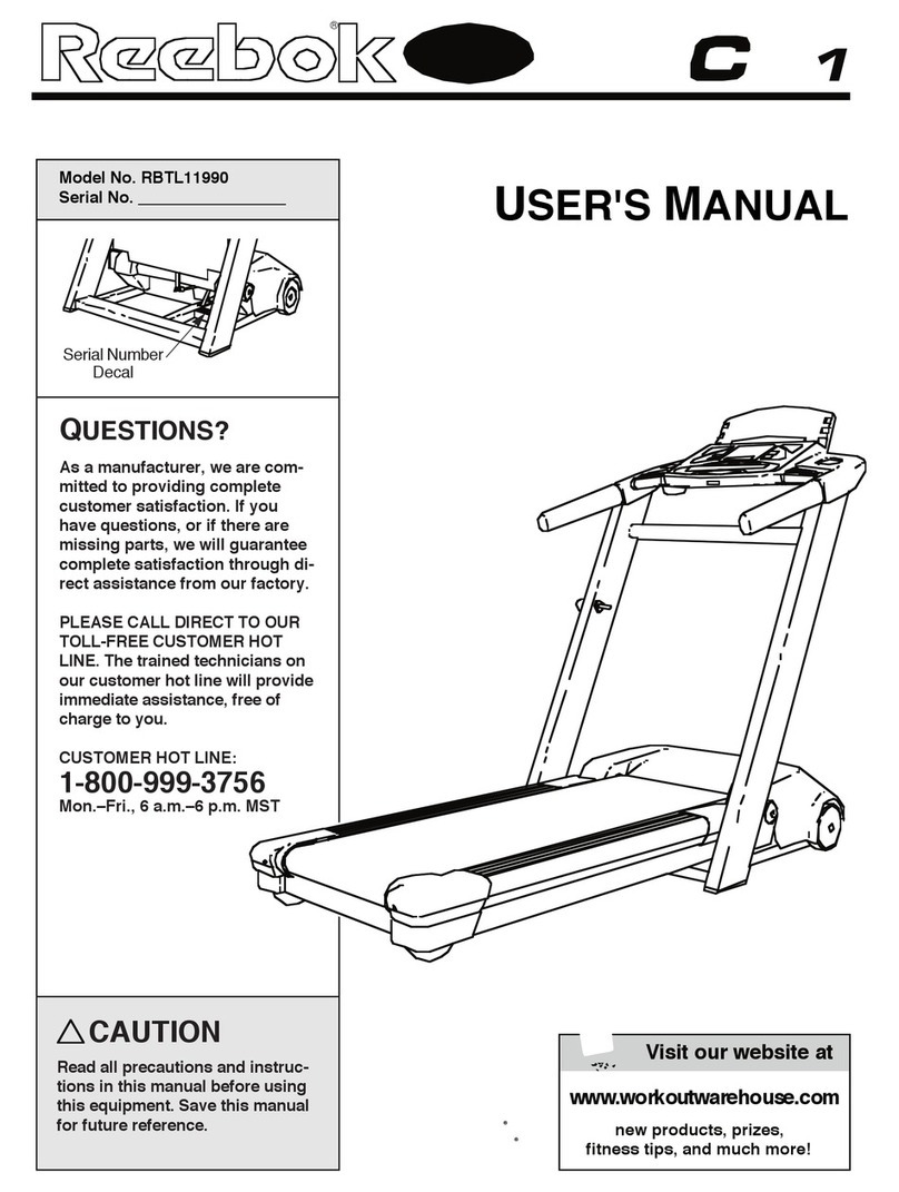 Reebok RBTL11990 user manual