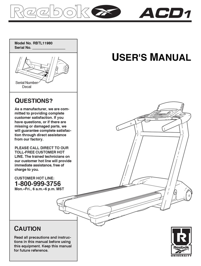 Reebok RBTL11980 User manual