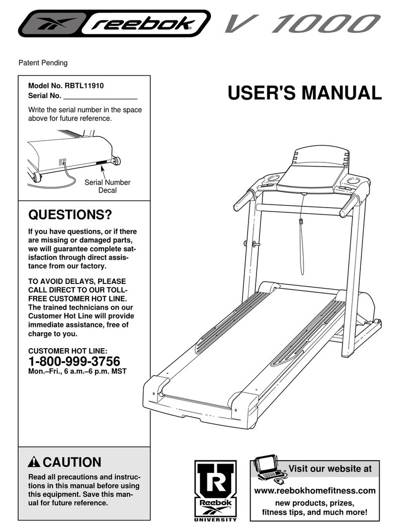 Reebok RBTL11910 User manual
