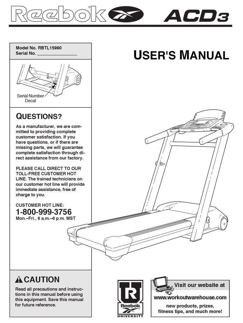 Reebok ACD3 RBTL15990 user manual