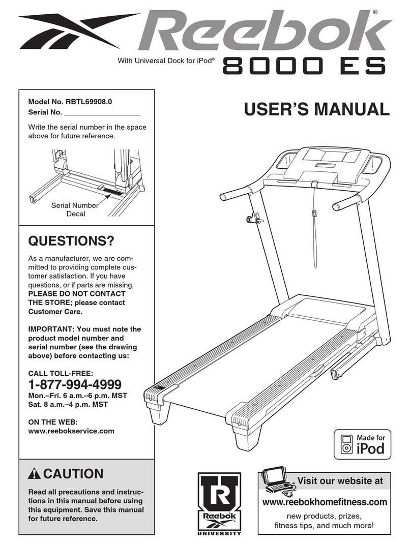 Reebok 8000 ES RBTL69908.0 user manual
