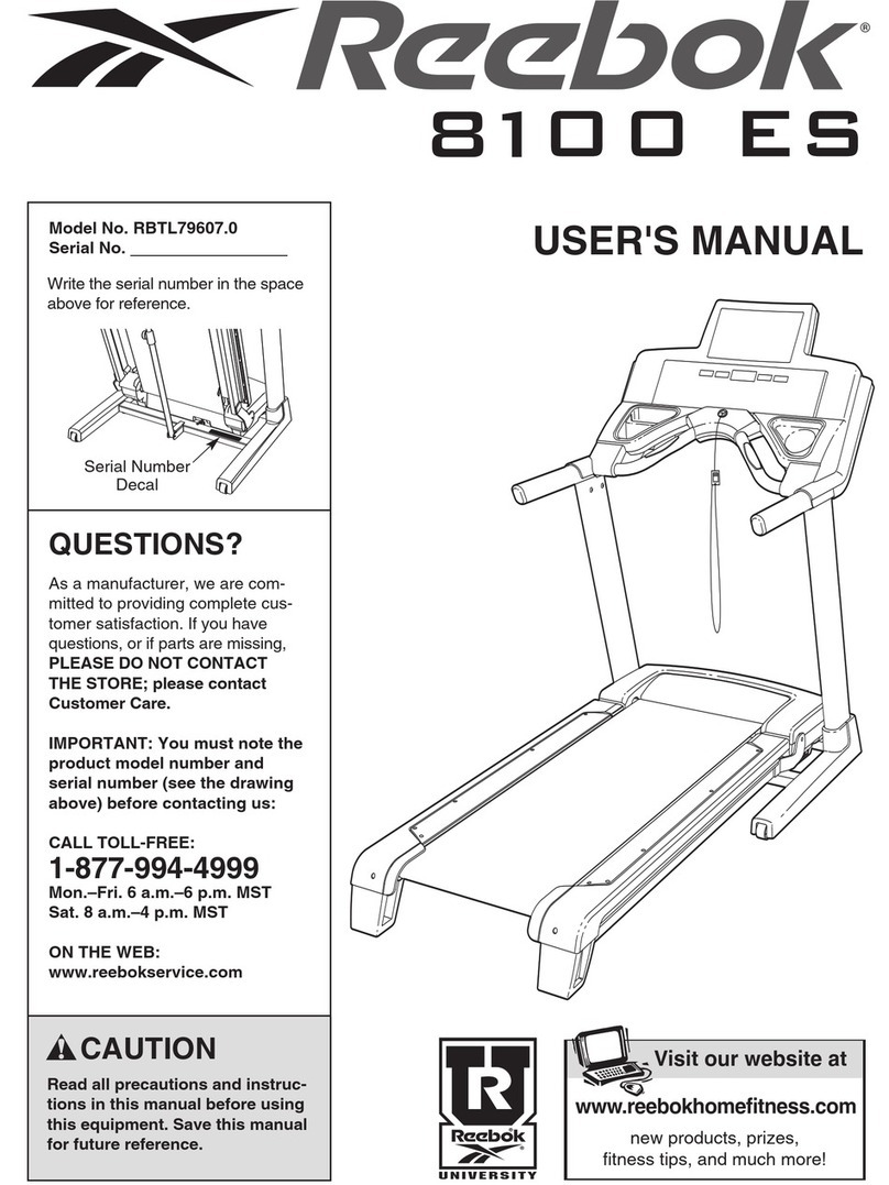 Reebok 8100 ES RBTL79607.0 user manual