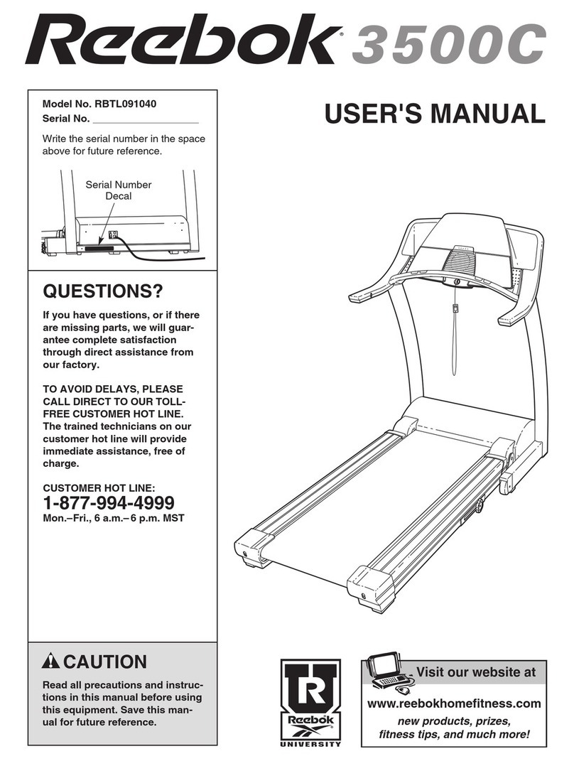 Reebok 3500C RBTL091040 User manual