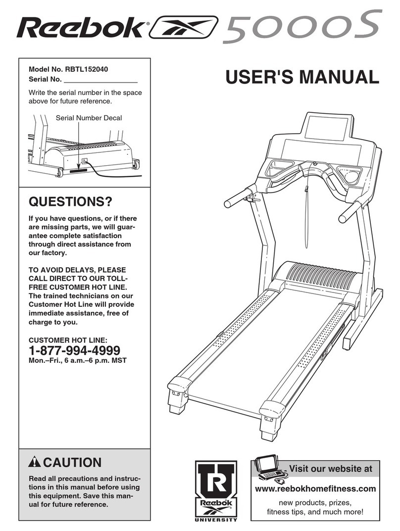 Reebok 5000S RBTL152040 user manual