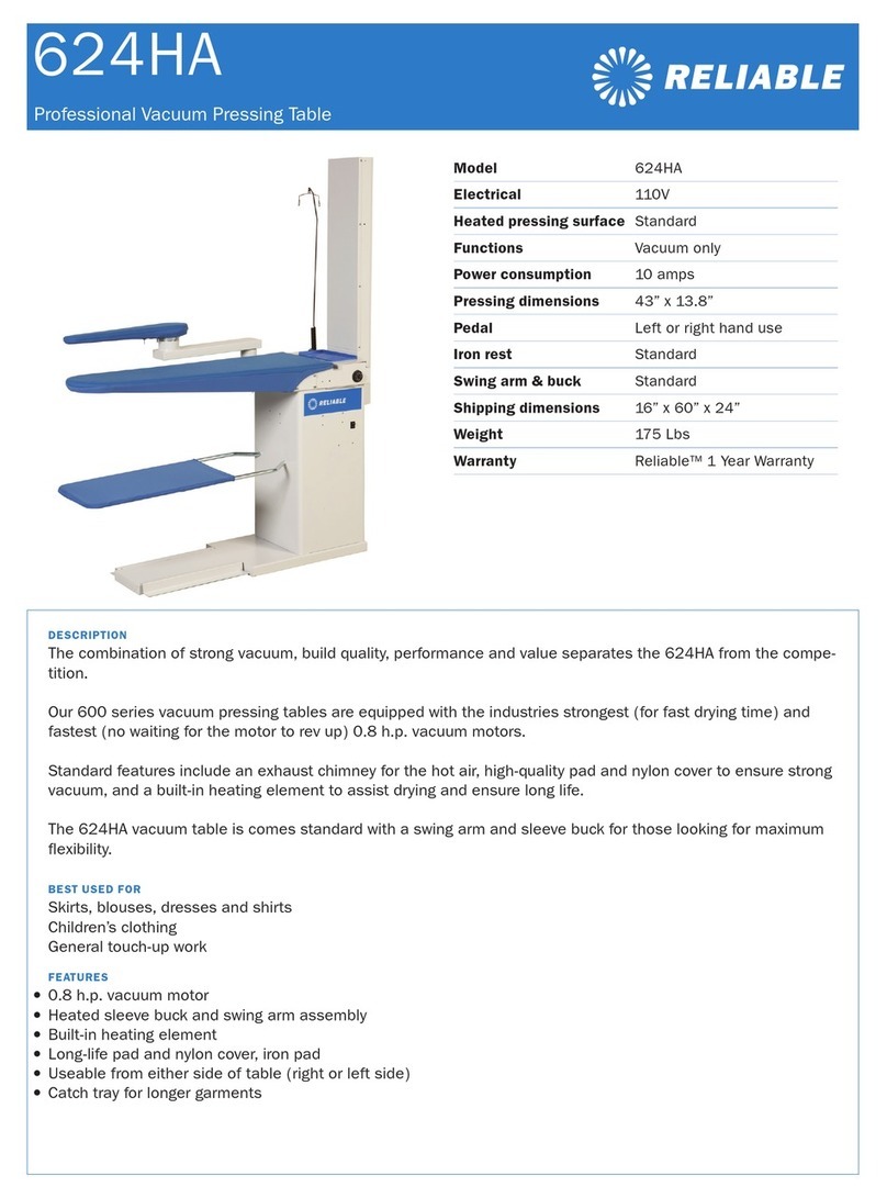 Reliable 624HA Specification sheet