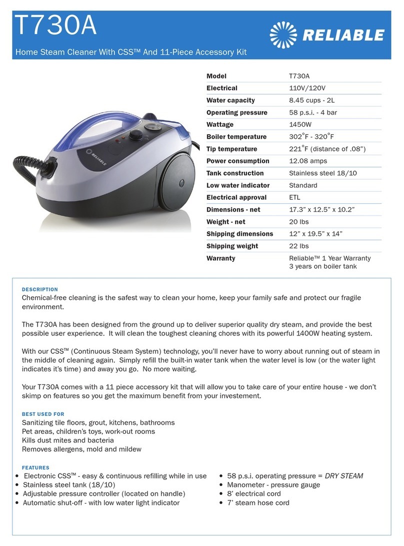 Reliable Enviromate T730A User manual