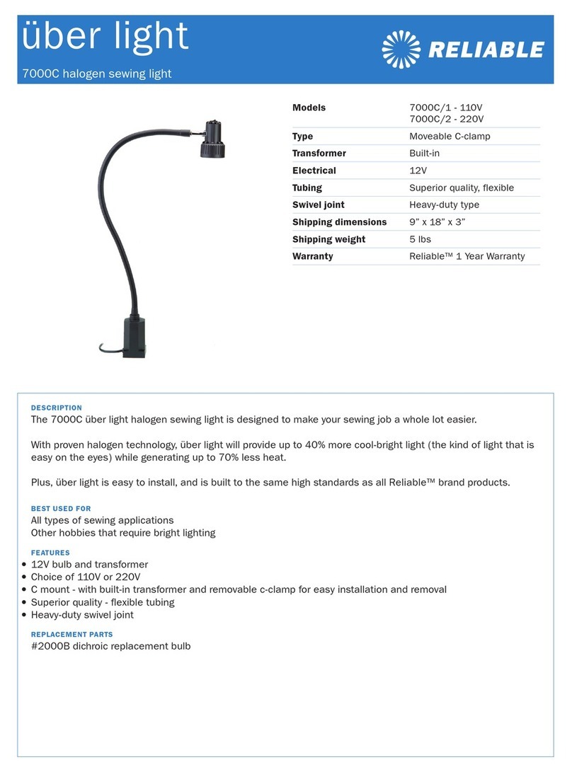 Reliable Uber Light 7000C/1 - 110V Replacement parts Reliable Uber Light 7000C/1 - 110V Replacement parts