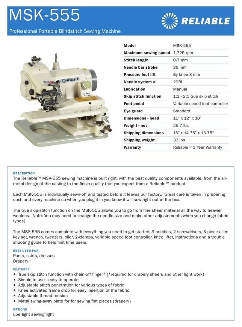 Reliable MSK-555 User manual