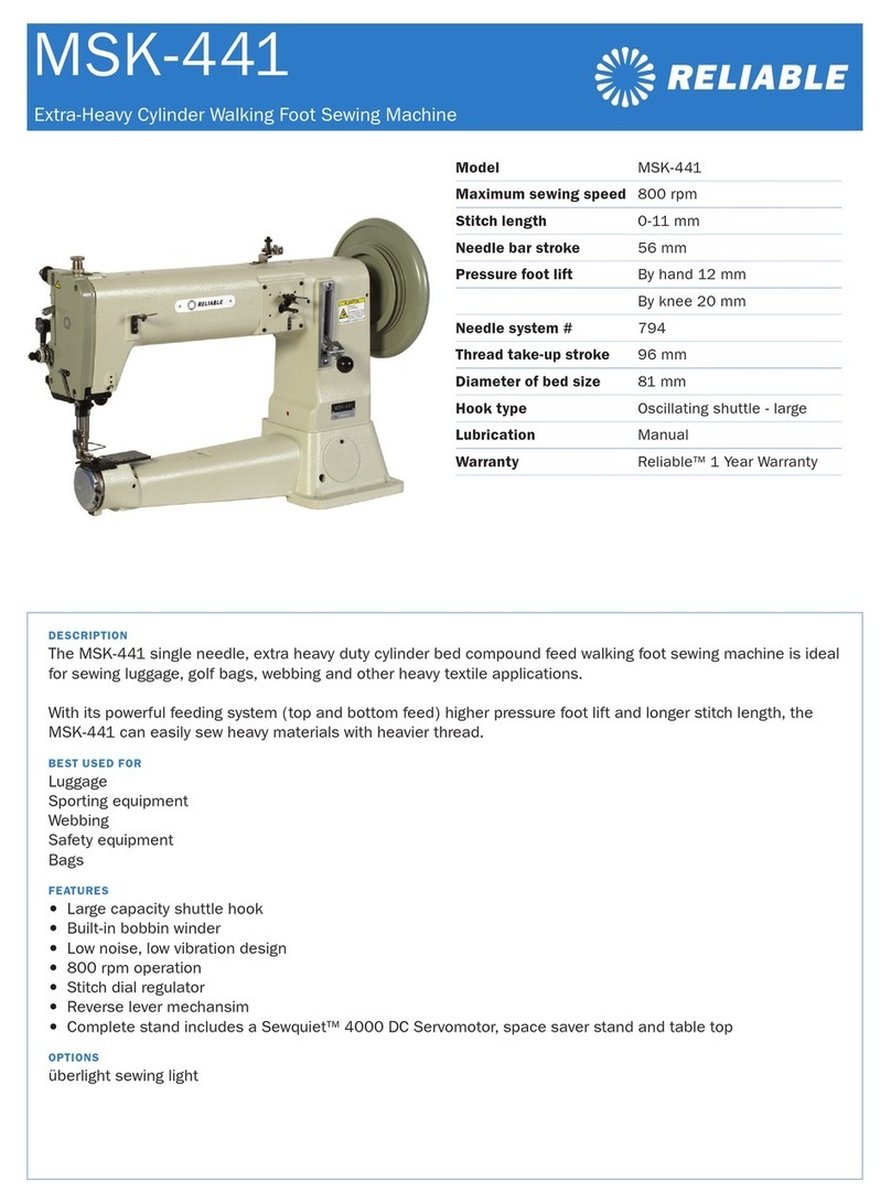 Reliable MSK-441 User manual Reliable MSK-441 User manual