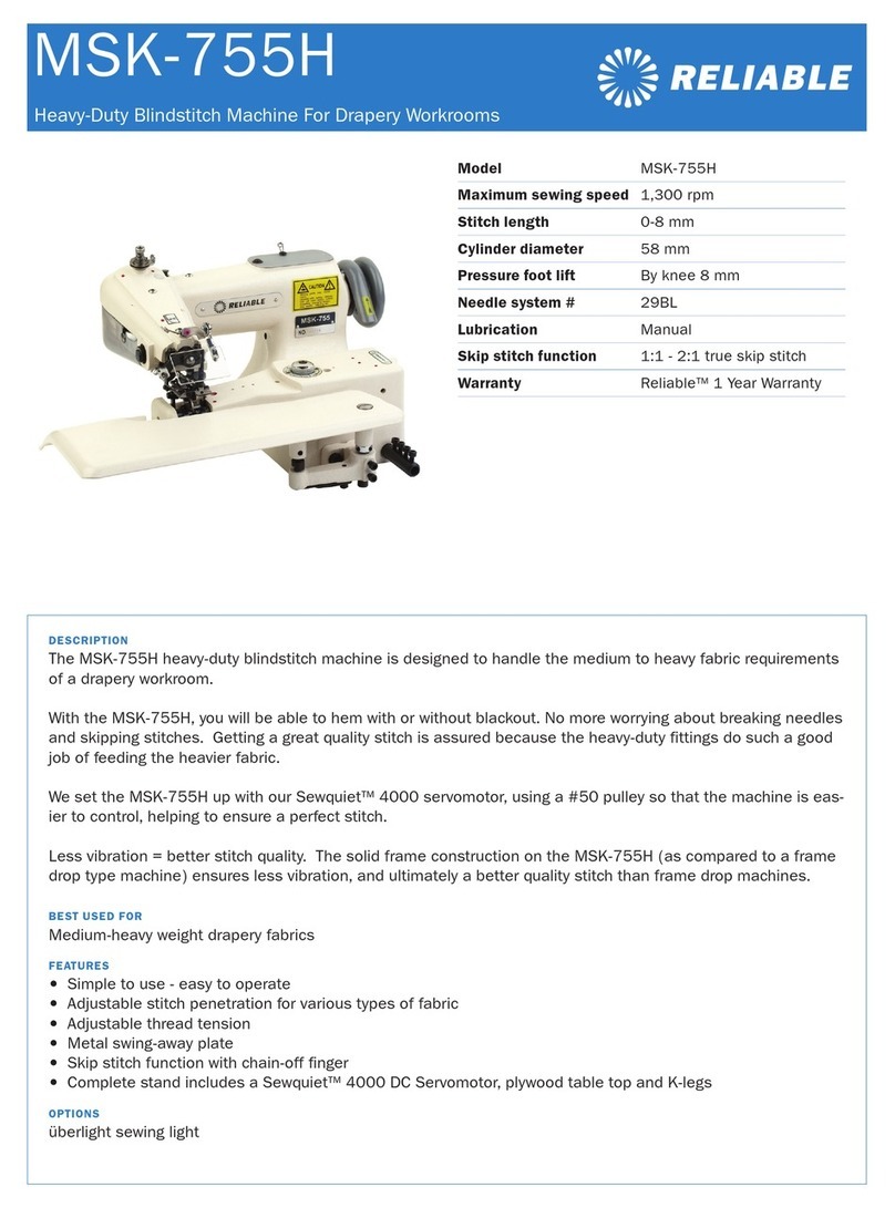 Reliable MSK-755H User manual Reliable MSK-755H User manual