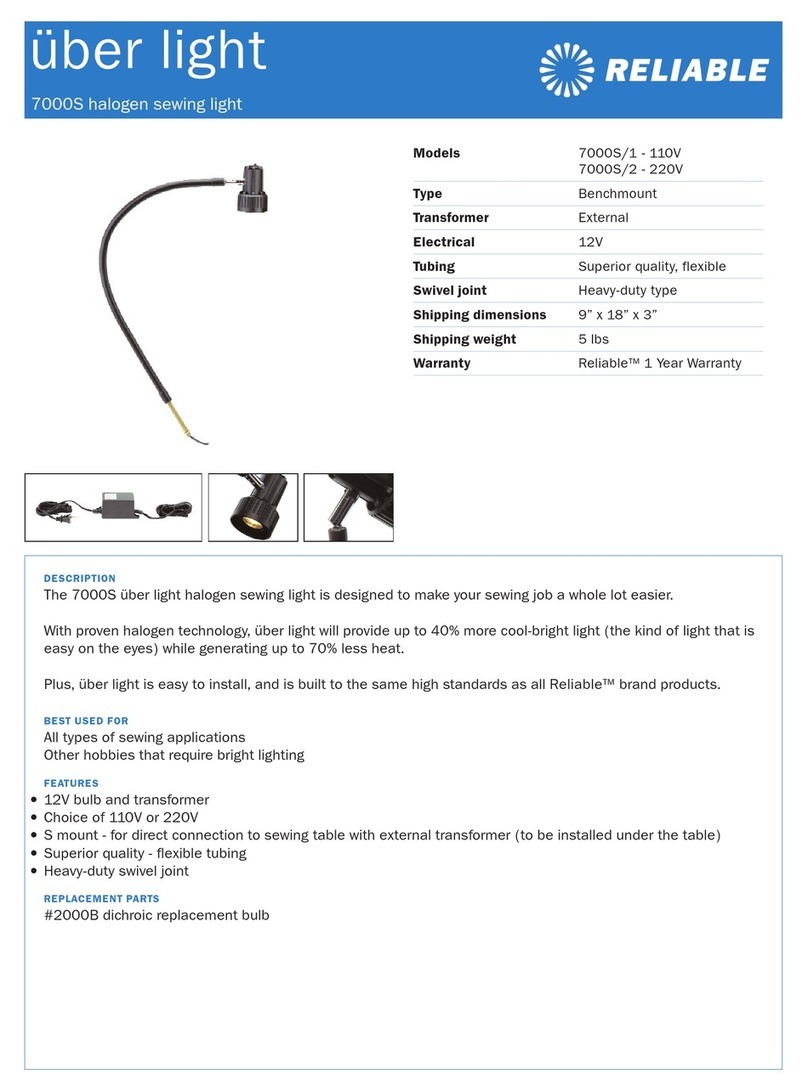 Reliable 7000S/1 - 110V User manual