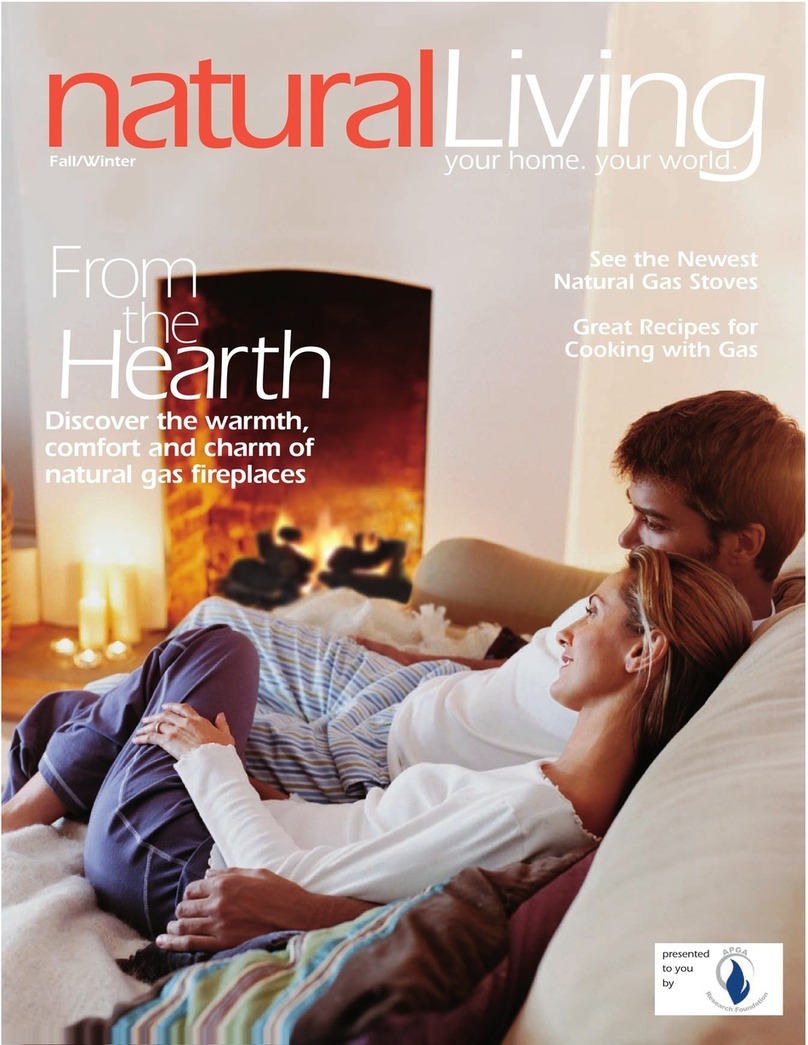 Regency Natural Living Gas Fireplaces User manual