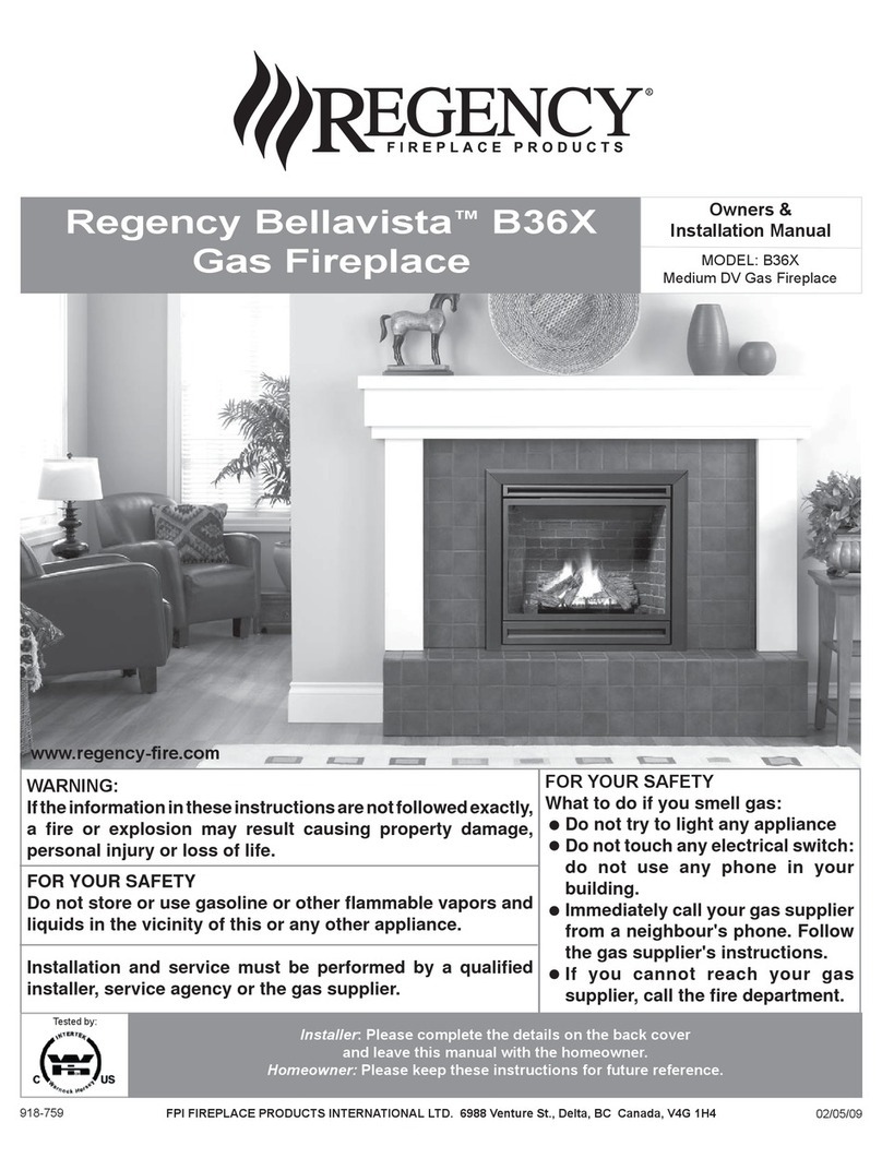 Regency Bellavista B36X Quick start guide