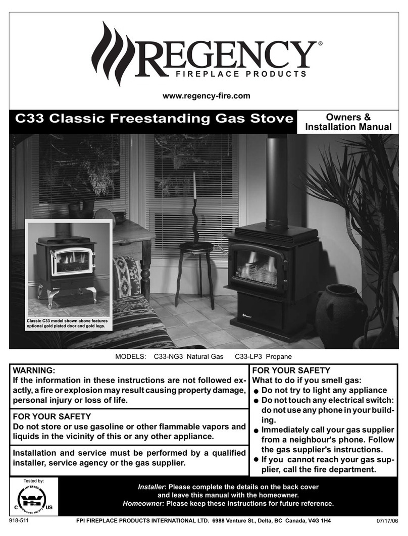 Regency C33-LP3 Quick start guide