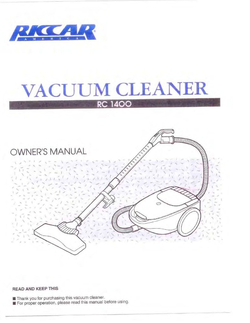 Riccar RC 1400 User manual