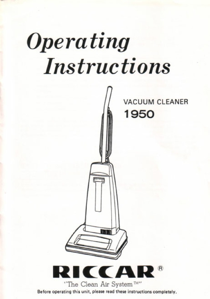 Riccar 1950 operating instructions Riccar 1950 operating instructions