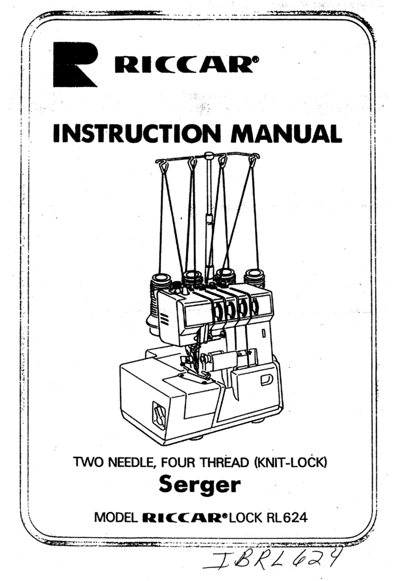 Riccar SERGER RL624 User manual