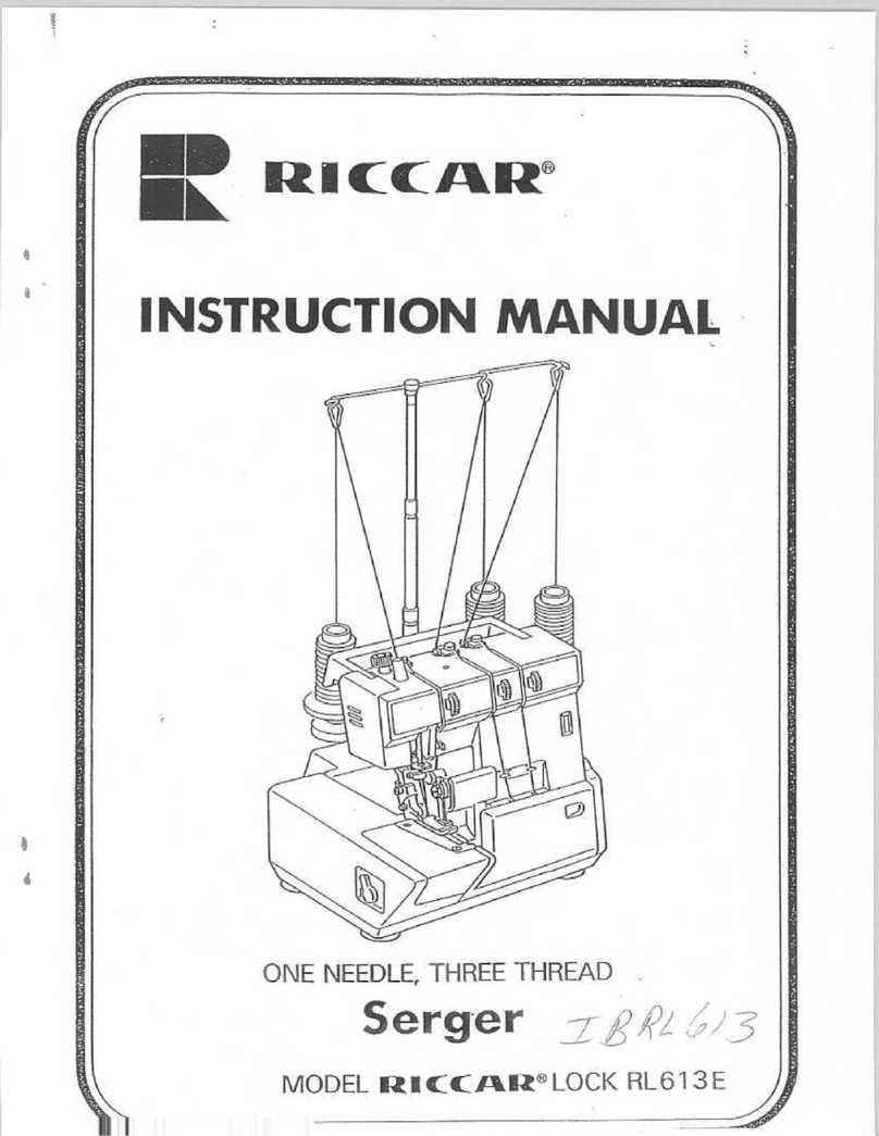 Riccar Serger IBRL613 User manual