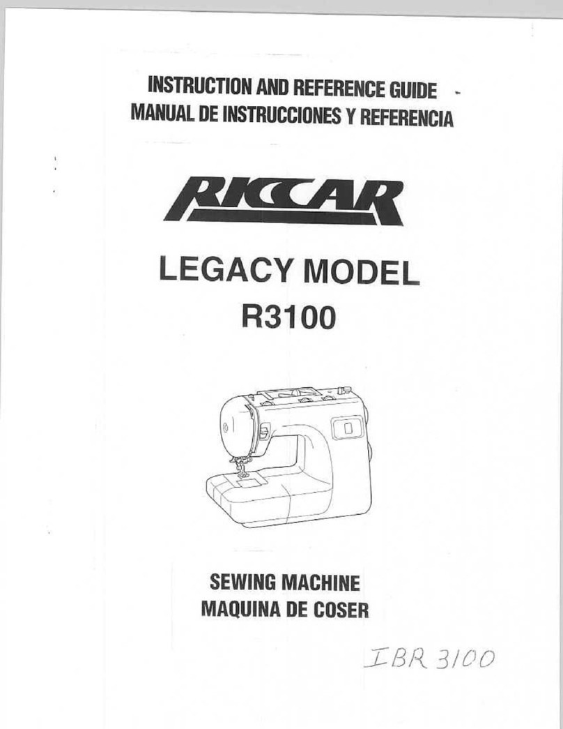 Riccar LEGACY R3100 Instruction and reference guide