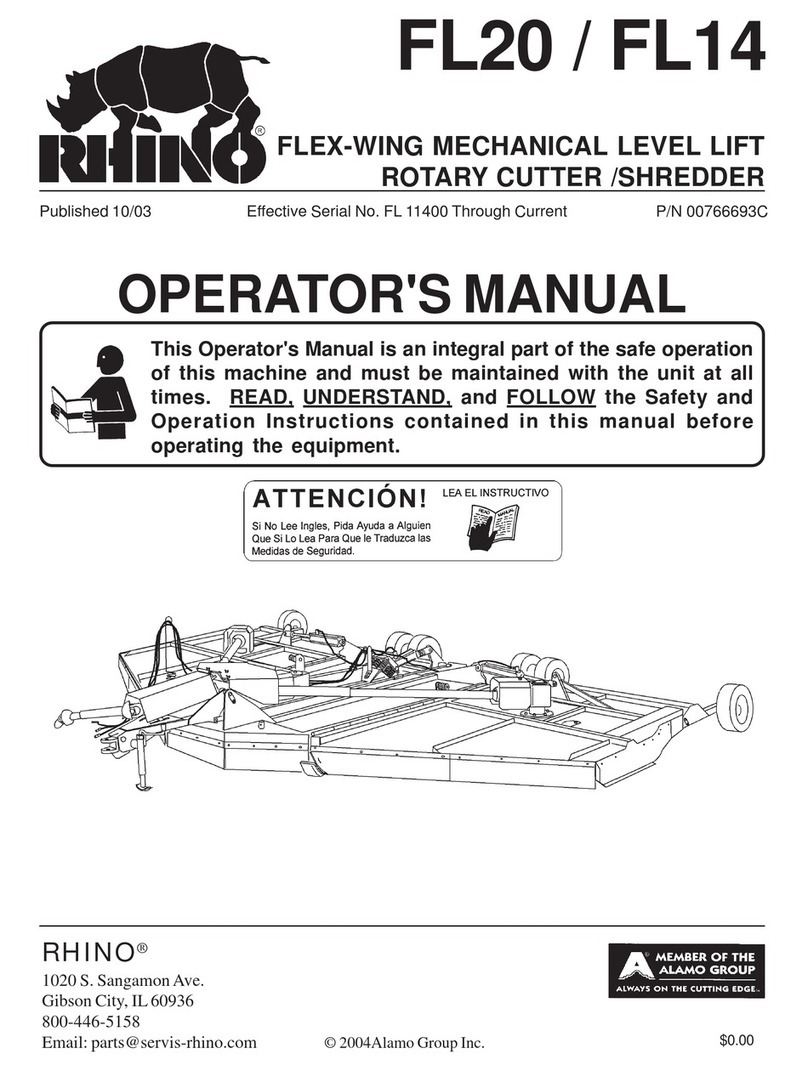 RHINO RHINO FL20 Operator's manual