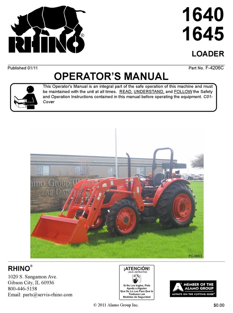 RHINO 1640 Operator's manual